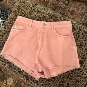 Pink Zara shorts